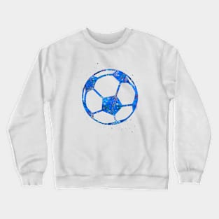 Soccer Ball Blue Art Crewneck Sweatshirt